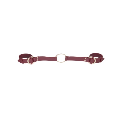 Ouch Halo Handcuff Burgundy for BDSM Style