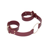 Ouch Halo Handcuff Burgundy for BDSM Style