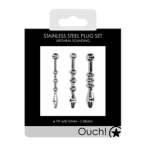 Shots Ouch Urethral Sounding Plug Set