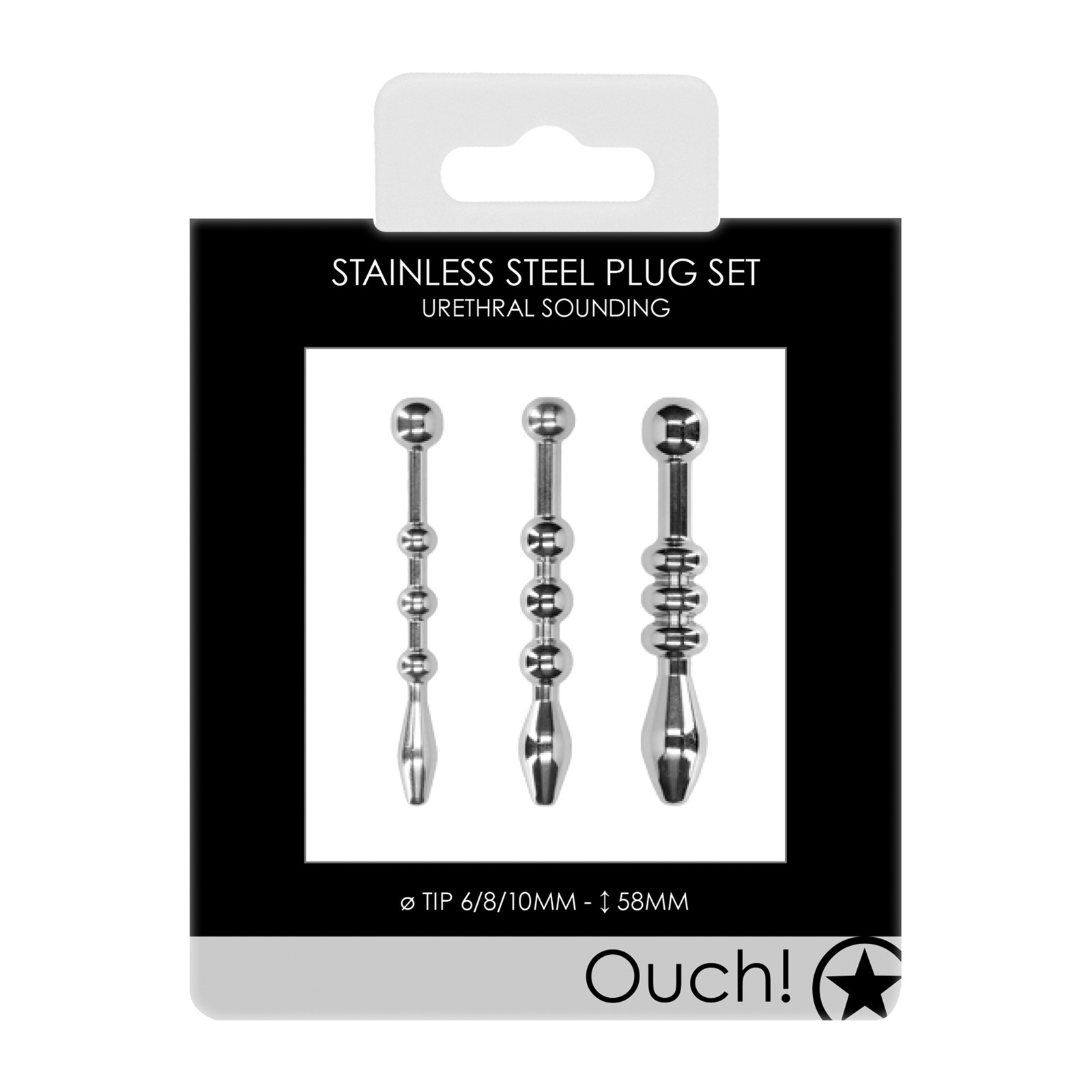 Shots Ouch Urethral Sounding Plug Set