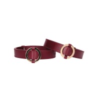 Ouch Halo Burgundy Thigh Cuffs