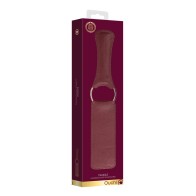 Shots Ouch Halo Paddle Burgundy - Elegant BDSM Tool