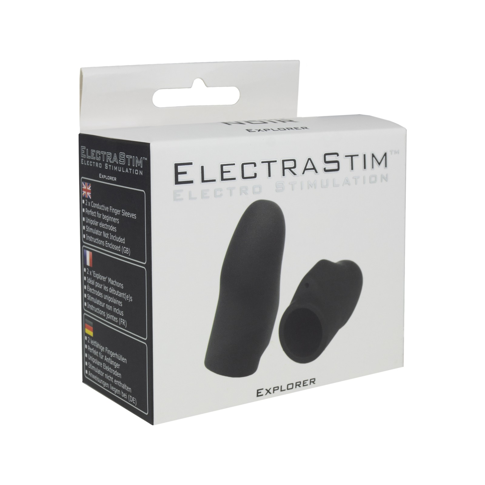 ElectraStim Explorer Electro Finger Sleeves Black