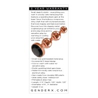 Gender X Gold Digger Pequeño Oro Rosa Negro Plug