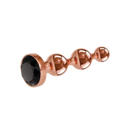 Gender X Gold Digger Pequeño Oro Rosa Negro Plug