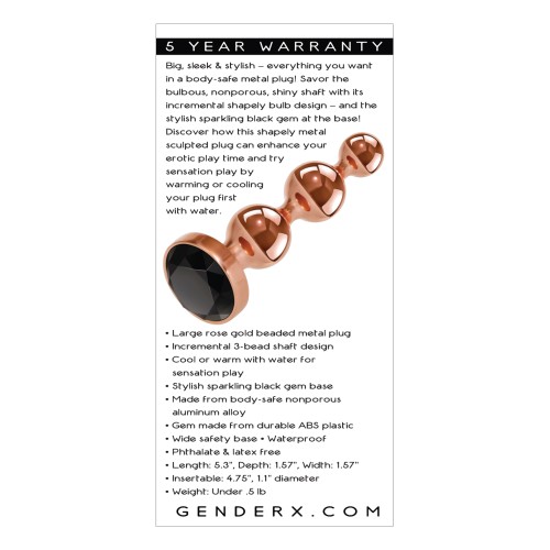 Gender X Gold Digger Large Plug