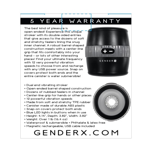 Gender X Barrel of Fun Dual End Vibrating Stroker