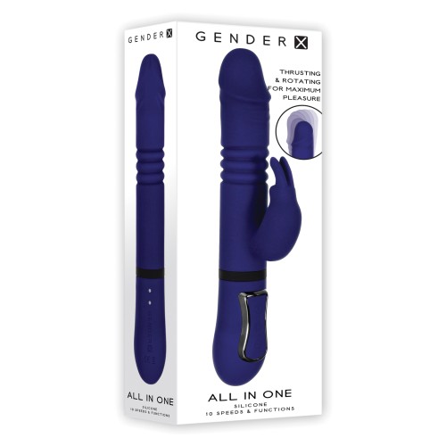 Gender X Todo en Uno Vibrador Púrpura