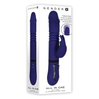 Gender X Todo en Uno Vibrador Púrpura