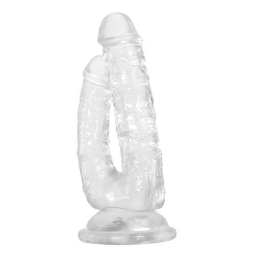 Dildo Doble de Eje Transparente Gender X