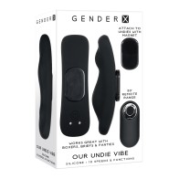 Universal Vibrator with Remote Control for Discreet Play