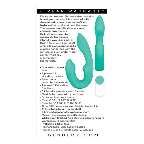 Gender X Strapless Seashell Teal