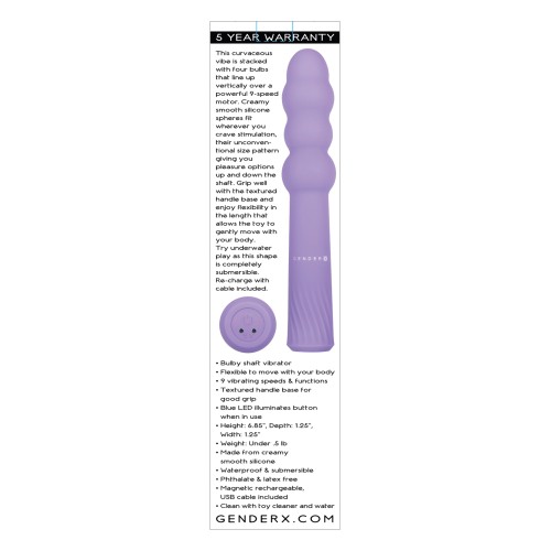 Vibrador Gender X Bumpy Ride con Múltiples Velocidades