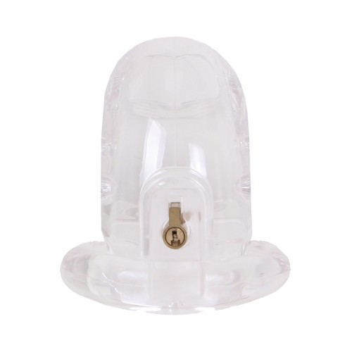 MALESATION Clear Chastity Cage for Ultimate Restraint