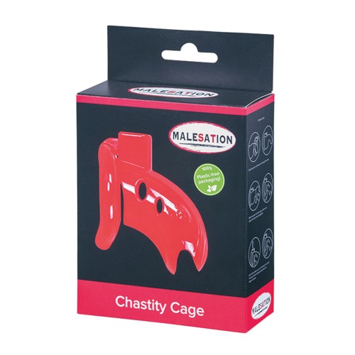 MALESATION Chastity Cage Red