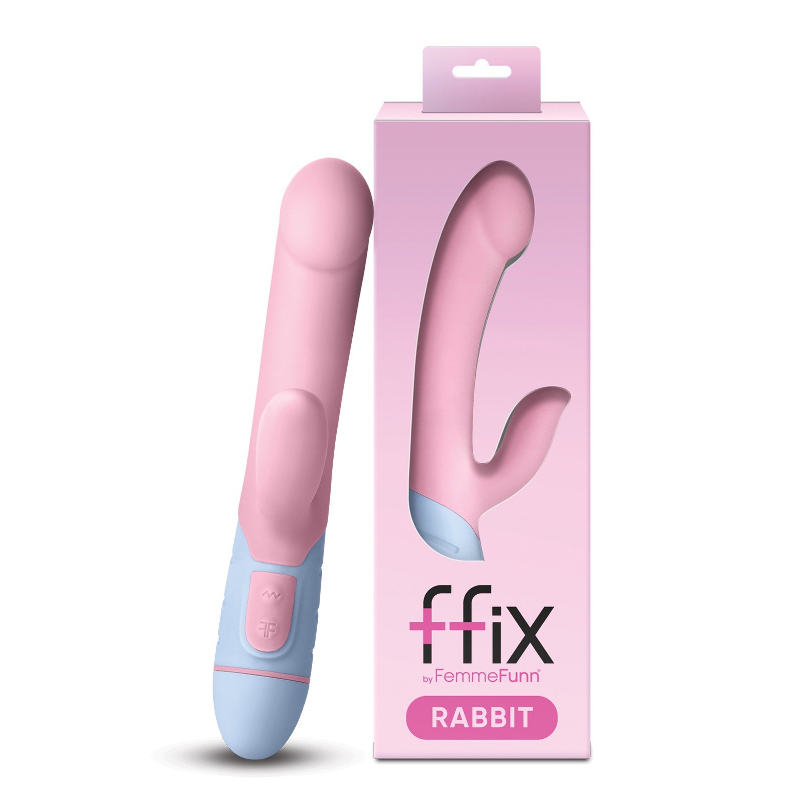 Vibrador Femme Funn Ffix Conejo Rosa/Azul