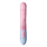 Vibrador Femme Funn Ffix Conejo Rosa/Azul