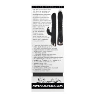 Buy Evolved Rapid Rabbit Thrusting Dual Vibe - Black