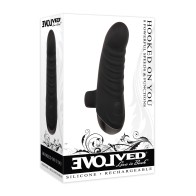 Evolved Hooked on You Curved Finger Vibrator - Black