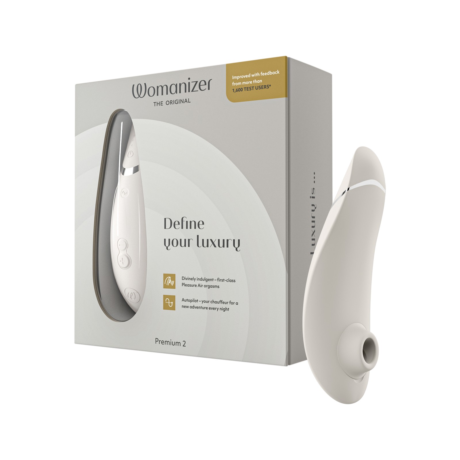 Womanizer Premium 2 - Gray - Luxurious Pleasure