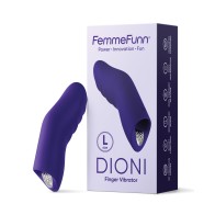 Vibrador de Dedo Dioni Femme Funn Grande Púrpura