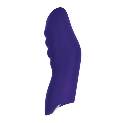 Vibrador de Dedo Dioni Femme Funn Grande Púrpura