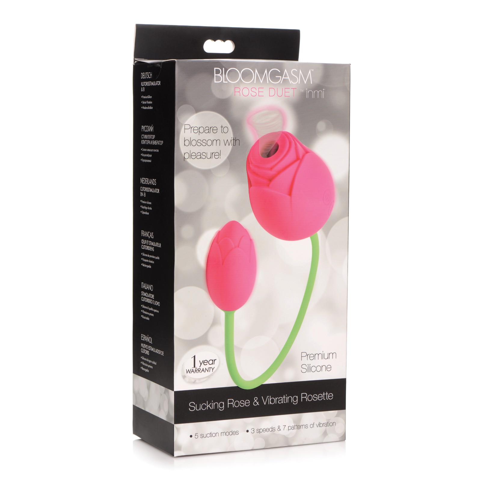 Inmi Bloomgasm Dúo de Rosas con Succión 5X para Placer Intenso