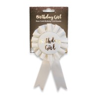 Elegant Birthday Girl Badge