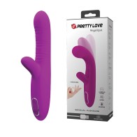 Pretty Love Angelique Rabbit Vibrator - Fuchsia