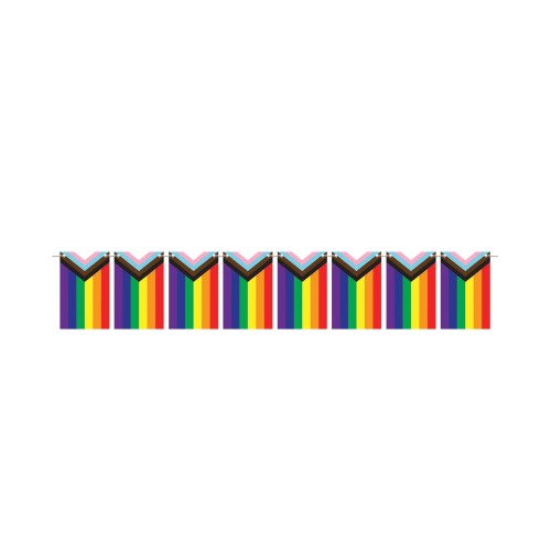 Pride Flag Pennant Streamer for Celebrating Inclusivity