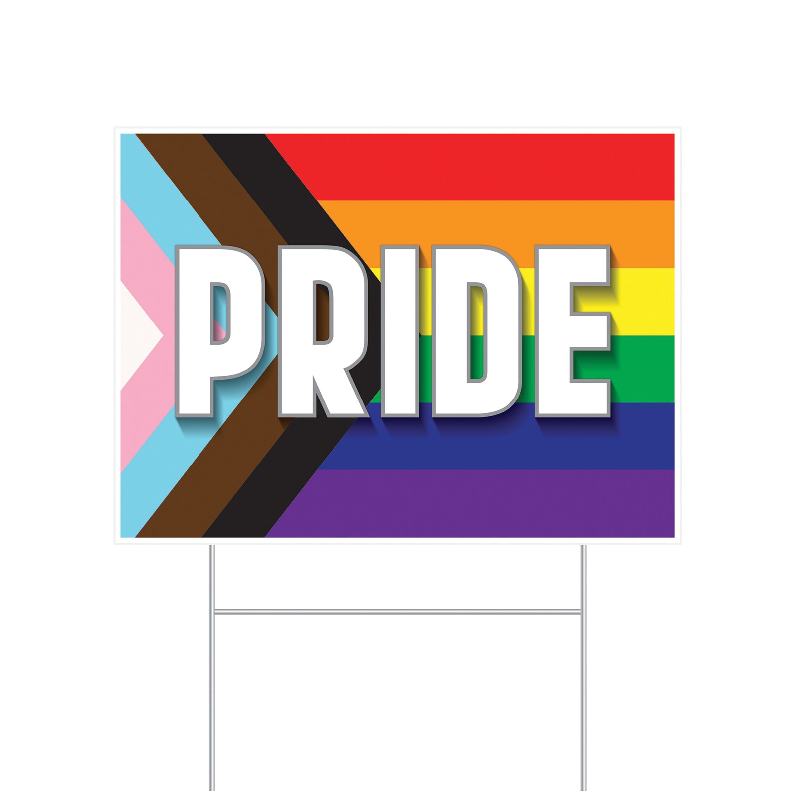 Plastic Pride Yard Sign for Celebrating Love