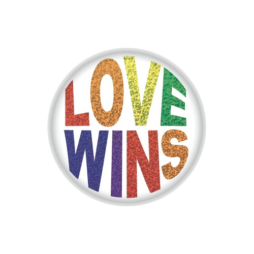 Love Wins Button Beistle