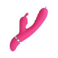 Conejo Vibrador Lamedor Pretty Love Phoenix Rosa