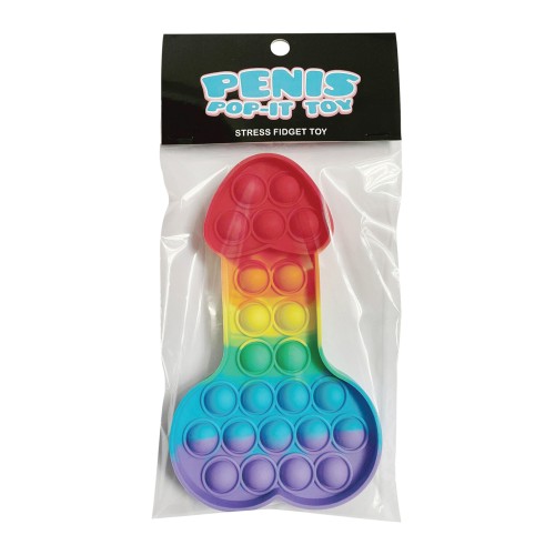 Juguete de Fidget Pop-It Pene Multicolor