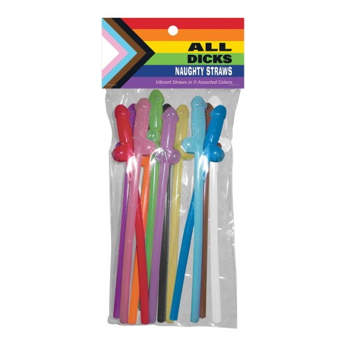 All Dicks Naughty Straws for Fun Events