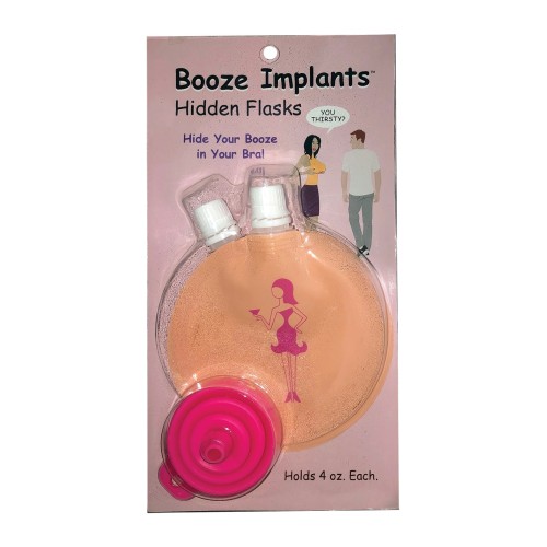 Flask Ocultos Booze Implants 4 oz Cada Uno