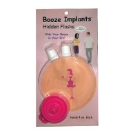 Booze Implants Hidden Flask 4 oz Each