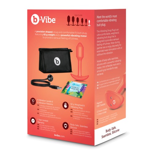 b-Vibe Plug Vibrante Ajustado Pequeño Juguete Anal