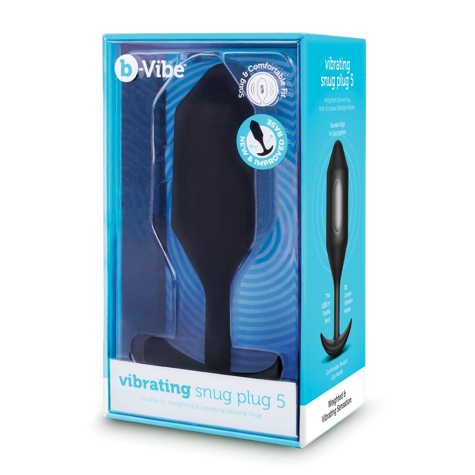 b-Vibe Vibrating Snug Plug - XXLarge Black