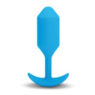 b-Vibe Vibrating Snug Plug Large Blue