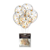 Globos de Confeti Glitterati con Pechos - Pack de 5