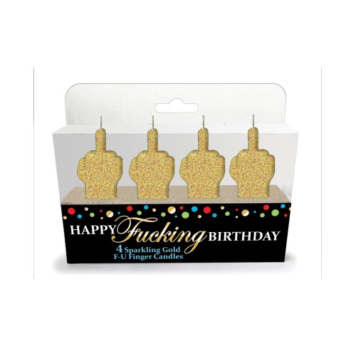 Happy Fucking Birthday FU Candle Set Buy Now