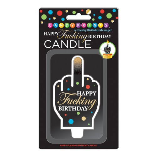 Happy Fucking Birthday Large FU Candle