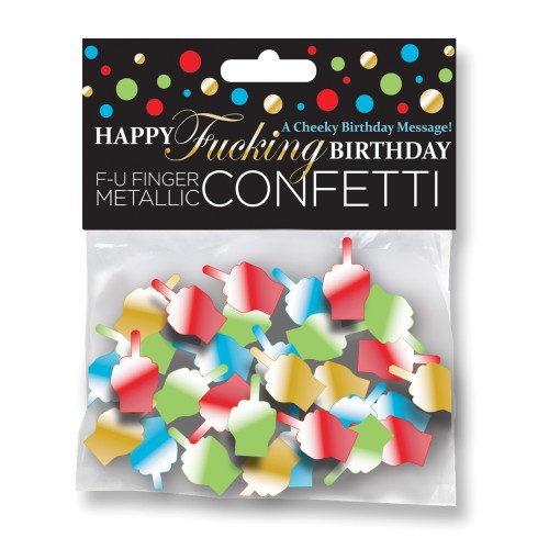 Happy Birthday FU Finger Confetti