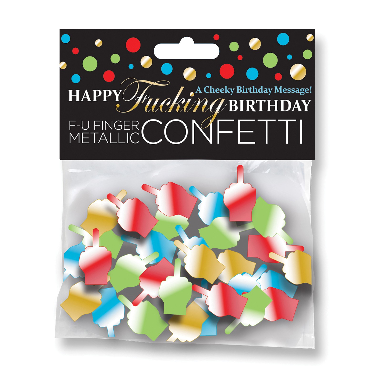 Happy Birthday FU Finger Confetti