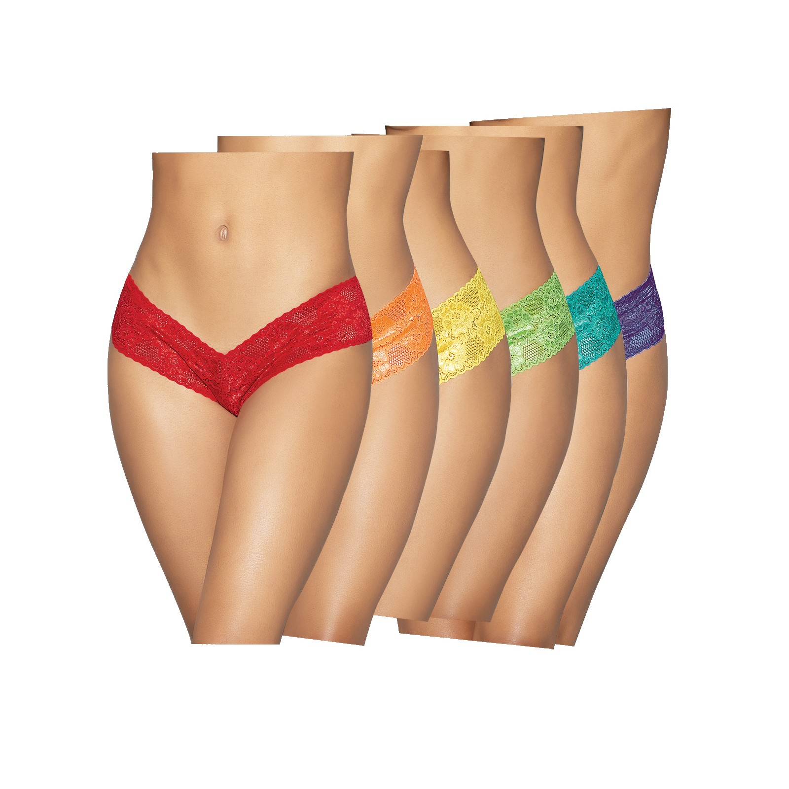 6 pc Low Rise Neon Pride Panty Pack