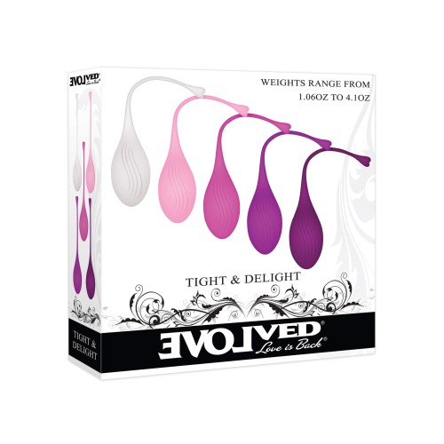 Evolved Tight & Delight Kegel Ball Set for Strength and Pleasure