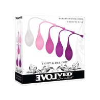 Evolved Tight & Delight Kegel Ball Set for Strength and Pleasure