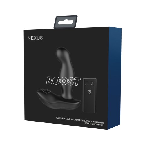 Masajeador Prostático Nexus Boost con Punta Inflable y Estimulación Doble