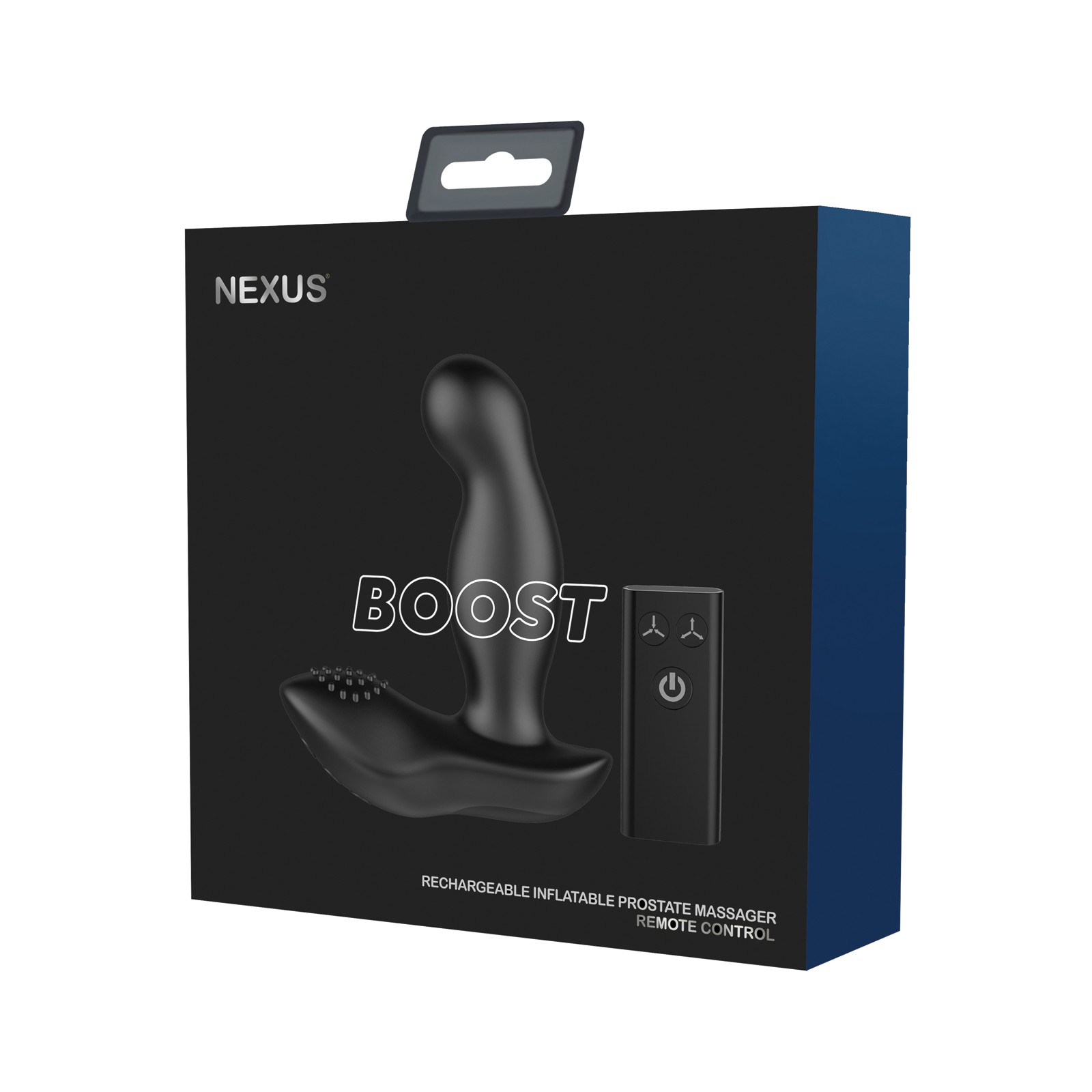 Masajeador Prostático Nexus Boost con Punta Inflable y Estimulación Doble